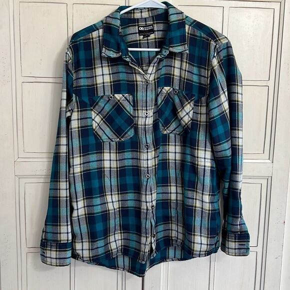 Outdoor Research size medium plaid flannel shirt with pockets - Picture 1 of 3